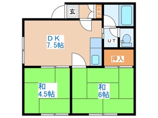 パステルハイツの物件間取画像